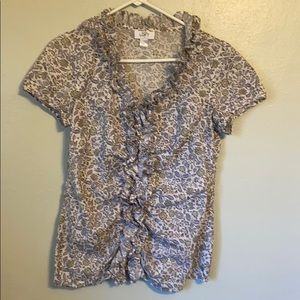 LOFT ruffle blouse